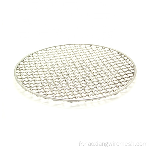 Cuisine saine SS304 Round Barbecue Mesh Grarée